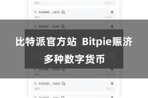 比特派官方站  Bitpie赈济多种数字货币